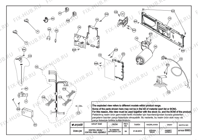 Схема №4 BLOMBERG WAF 7320 A (7121881900) с изображением Инструкция по обслуживанию для стиралки Beko 2810540578