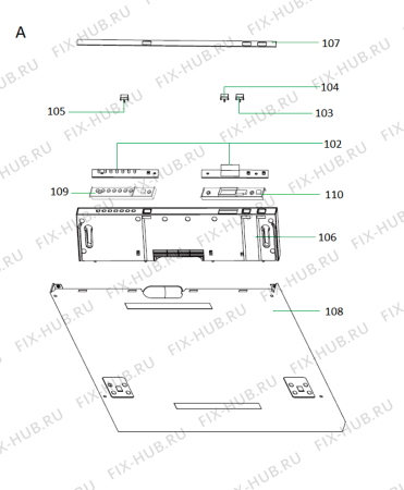 Схема №3 GCX112FD (F091713) с изображением Мини-ручка для посудомоечной машины Indesit C00416373