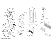 Схема №5 RS295311 Gaggenau с изображением Дверь для холодильной камеры Bosch 00710053