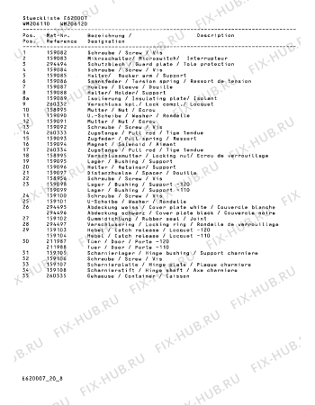 Схема №6 WM206120 WM206 с изображением Крышка для стиралки Bosch 00159245