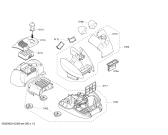 Схема №1 BX32131 BOSCH BX3 hepa 2100 W с изображением Корпус для электропылесоса Bosch 00667202