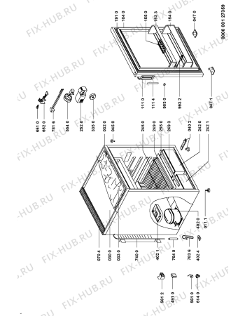 Схема №1 073/695 с изображением Дверца для холодильника Whirlpool 481941879734