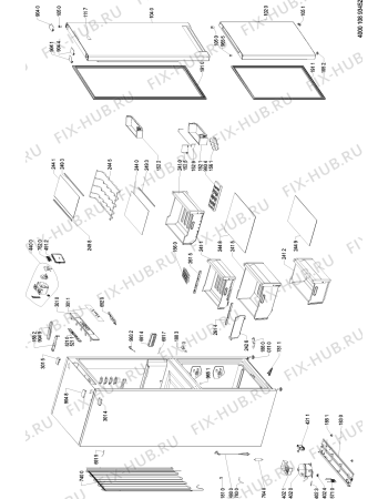 Схема №1 KG SUPERFRESH 20A3+ с изображением Часть корпуса для холодильника Whirlpool 481010884383
