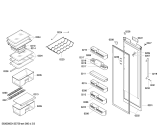 Схема №3 KSK38A01 с изображением Дверь для холодильной камеры Bosch 00247503