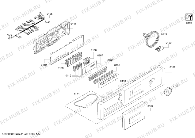 Схема №4 WK14D321GC с изображением Ручка для стиралки Siemens 00650659