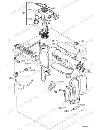 Взрыв-схема стиральной машины Privileg 131969_8422 - Схема узла Dryer 265