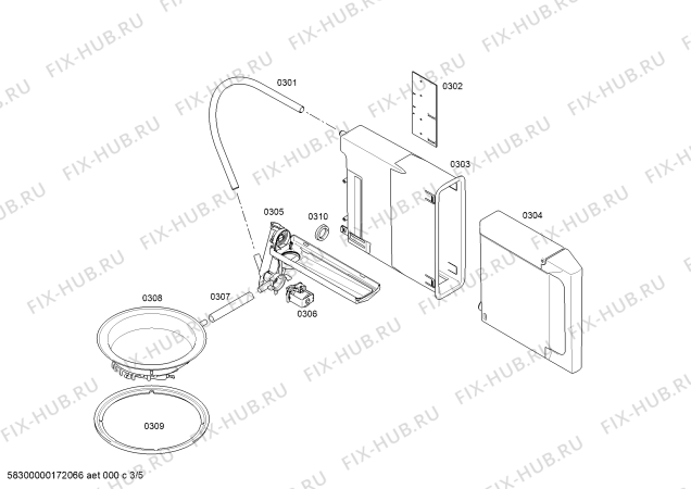 Схема №3 BS465610 с изображением Противень для плиты (духовки) Bosch 00746749