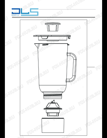 Взрыв-схема кухонного комбайна KENWOOD KVC3150S KITCHEN MACHINE - CHEF - Схема узла 4