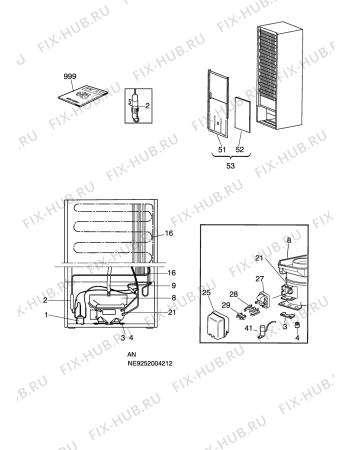 Взрыв-схема холодильника Aeg Electrolux S70328-KG1 - Схема узла C10 Cold, users manual