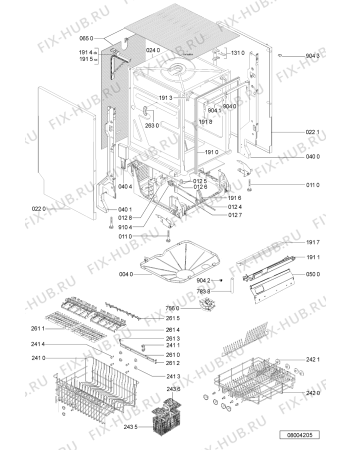 Схема №2 ADG 689/1 IX с изображением Панель для посудомоечной машины Whirlpool 481290508861