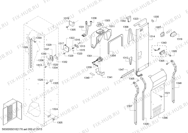 Схема №10 T42BR820NS с изображением Программатор для посудомойки Bosch 11004106