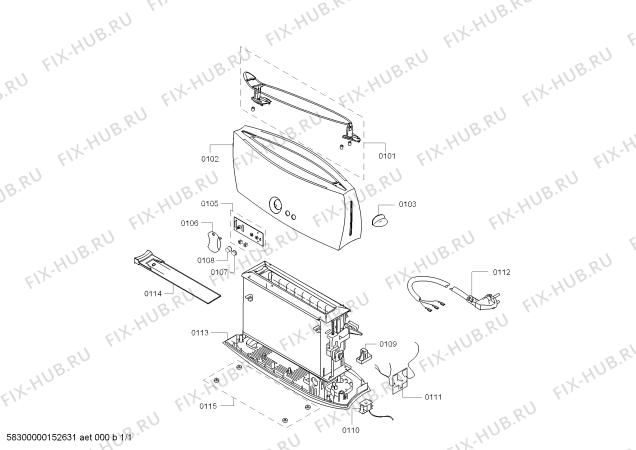 Схема №1 TAT6805GB с изображением Соединительный кабель для тостера (фритюрницы) Bosch 12009318