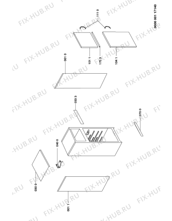 Схема №2 CFS 671 LS 800 162 38 с изображением Поверхность для холодильной камеры Whirlpool 481241828699