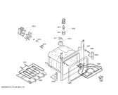 Схема №2 HB2TI2T1 с изображением Передняя часть корпуса для плиты (духовки) Bosch 00663164