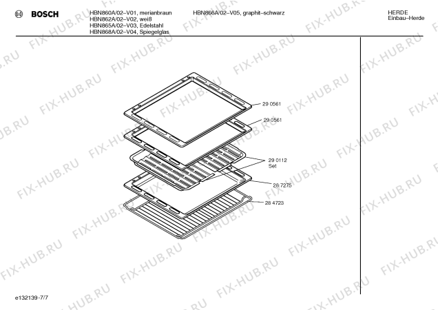 Схема №4 HBN862A с изображением Инструкция по эксплуатации для духового шкафа Bosch 00518260