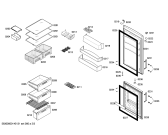 Схема №1 KG36NY40 с изображением Дверь для холодильника Siemens 00247761
