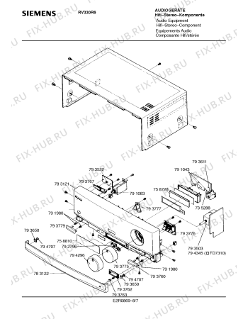 Схема №5 RV330R6 с изображением Транзистор для телевизора Siemens 00791071