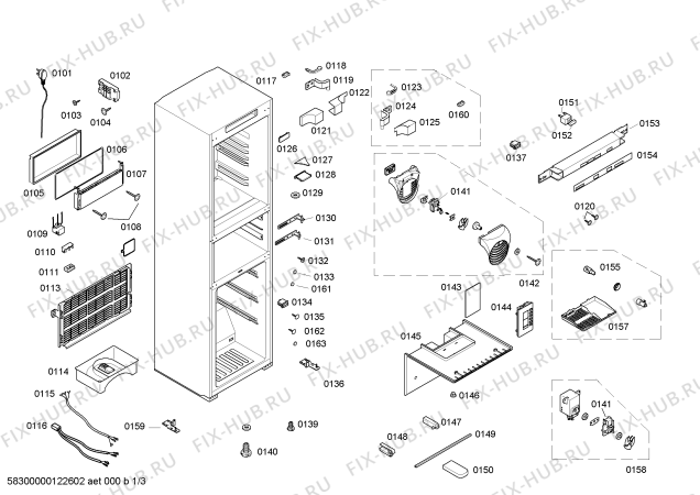 Схема №2 KK25F55TI с изображением Выдвижной ящик для холодильной камеры Siemens 00434546