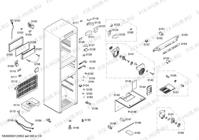 Схема №2 KK22F58TI с изображением Направляющая для холодильника Siemens 00439525