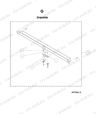 Схема №15 AFO 384 с изображением Запчасть для комплектующей Whirlpool 482000000915