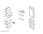 Схема №3 KGV28323GB с изображением Дверь для холодильника Bosch 00240554
