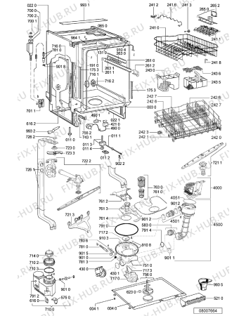 Схема №1 ADG 697 FD с изображением Микродвигатель для посудомоечной машины Whirlpool 480131000119