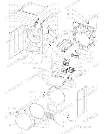 Схема №1 TK UNIQ 81B DI с изображением Модуль (плата) для стиральной машины Whirlpool 481010588122