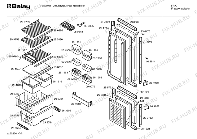 Схема №3 F6560/01 с изображением Шарнир для холодильника Bosch 00037124