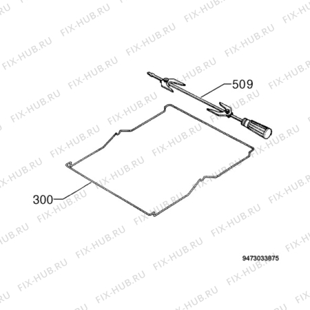 Взрыв-схема плиты (духовки) Electrolux EKG600100W - Схема узла Kit 269