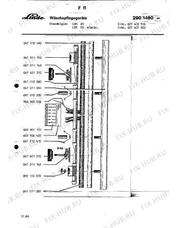 Взрыв-схема посудомоечной машины Aeg STANDBUEGLER LKB 65 - Схема узла Section3