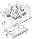 Схема №1 HG1776SD (476658, HG7BDE1C) с изображением Трубка подачи газа для плиты (духовки) Gorenje 438227