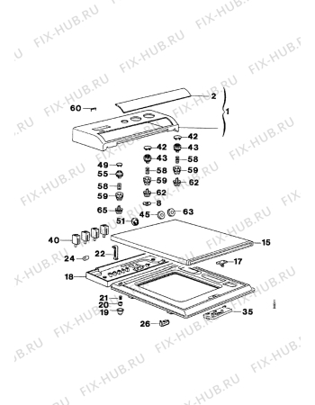 Взрыв-схема стиральной машины Zanussi WDT1194 - Схема узла Command panel 037