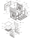 Схема №3 BOP88ORAW (300935, EVP2P51-441E) с изображением Дверь (стекло) духовки для духового шкафа Gorenje 323547