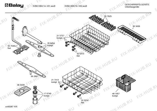 Схема №3 3VN610BA с изображением Инструкция по эксплуатации для посудомоечной машины Bosch 00586099