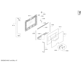 Схема №4 BS270101E с изображением Рамка для электропечи Bosch 00684065