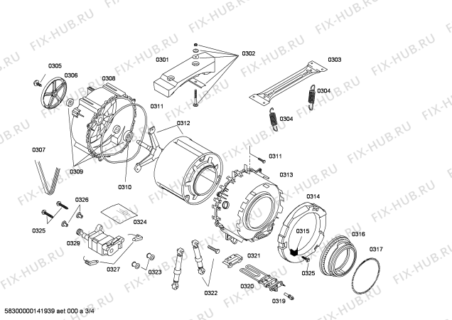 Схема №3 WAE16262GR с изображением Панель управления для стиралки Bosch 00676337