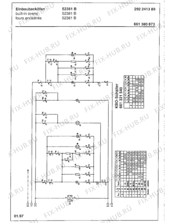 Взрыв-схема плиты (духовки) Tricity Bendix E710W - Схема узла Door, main (large)