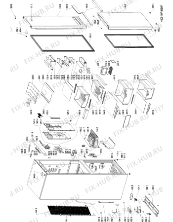 Схема №2 BSNF 8763 OX с изображением Модуль (плата) управления для холодильной камеры Whirlpool 481010742631