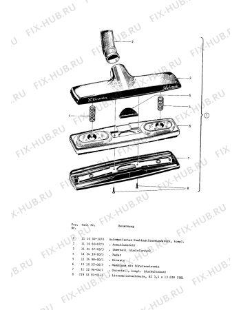 Взрыв-схема пылесоса Electrolux Z320 - Схема узла Section 5