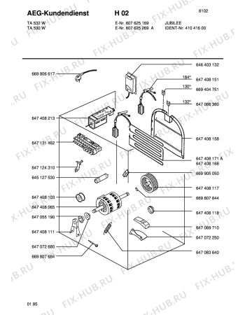 Взрыв-схема стиральной машины Blomberg TA 530-W 916 111 ::: - Схема узла Section3