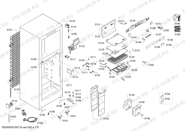 Схема №2 BD3157W2NN с изображением Конденсатор для холодильной камеры Siemens 00713326