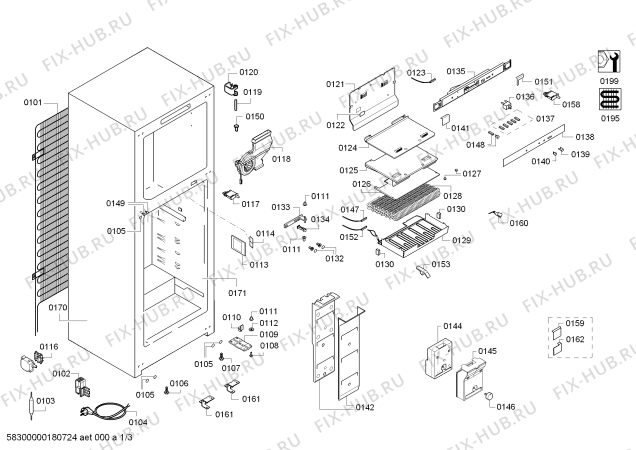 Схема №2 KD56NXI30I, Siemens с изображением Контейнер для овощей для холодильной камеры Siemens 00689281