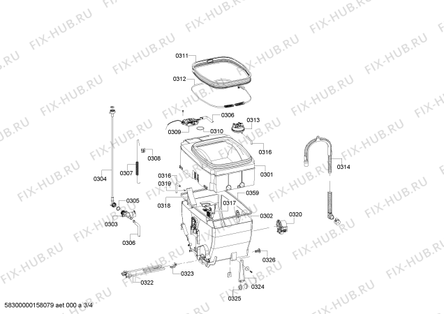 Схема №3 WP08T322IT с изображением Силовой модуль для стиралки Siemens 00706830