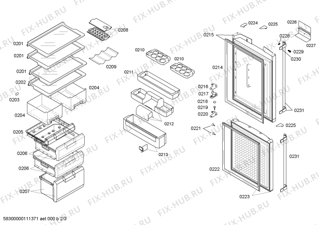 Схема №3 KKE25221TI с изображением Декоративная панель для холодильника Bosch 00441555