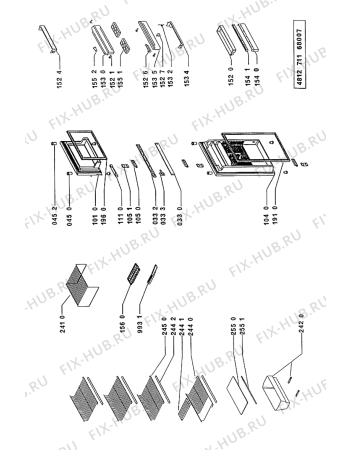 Схема №1 ARB 524/G/WP с изображением Дверца для холодильной камеры Whirlpool 481944229164