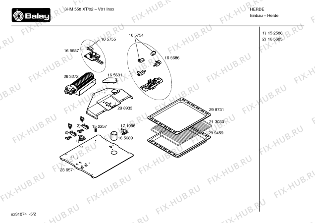 Схема №4 P1HEC88052 с изображением Кнопка для духового шкафа Bosch 00422382