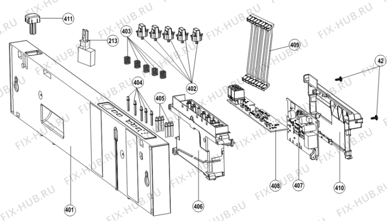 Схема №8 GV8425 (388472, INRD41S1) с изображением Запчасть для посудомойки Gorenje 403999