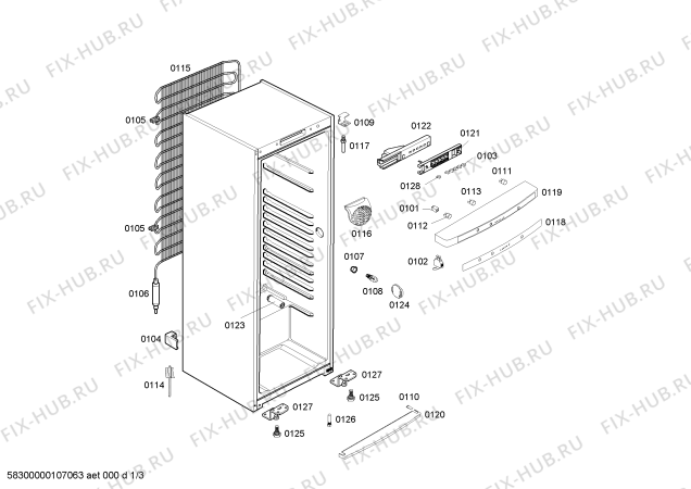 Схема №3 KSR39A70BR с изображением Дверь для холодильника Bosch 00247826