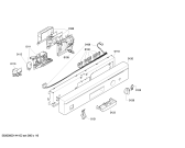 Схема №4 SGS43T92GB с изображением Передняя панель для посудомойки Bosch 00649781
