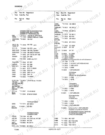 Схема №7 FC5839 с изображением Контактная пленка для жк-телевизора Siemens 00714132